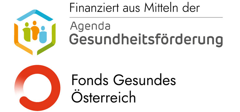 Logo Fonds Gesundes Österreich und Logo Agenda Gesundheitsförderung